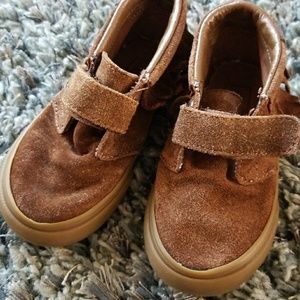 Vans Size 7.5 Moccassin Style Suede Chukka Shoes